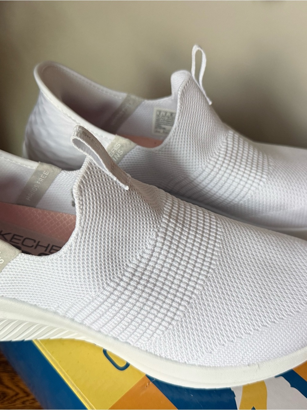 Skechers Women's Slip-On Knit Sneakers - White